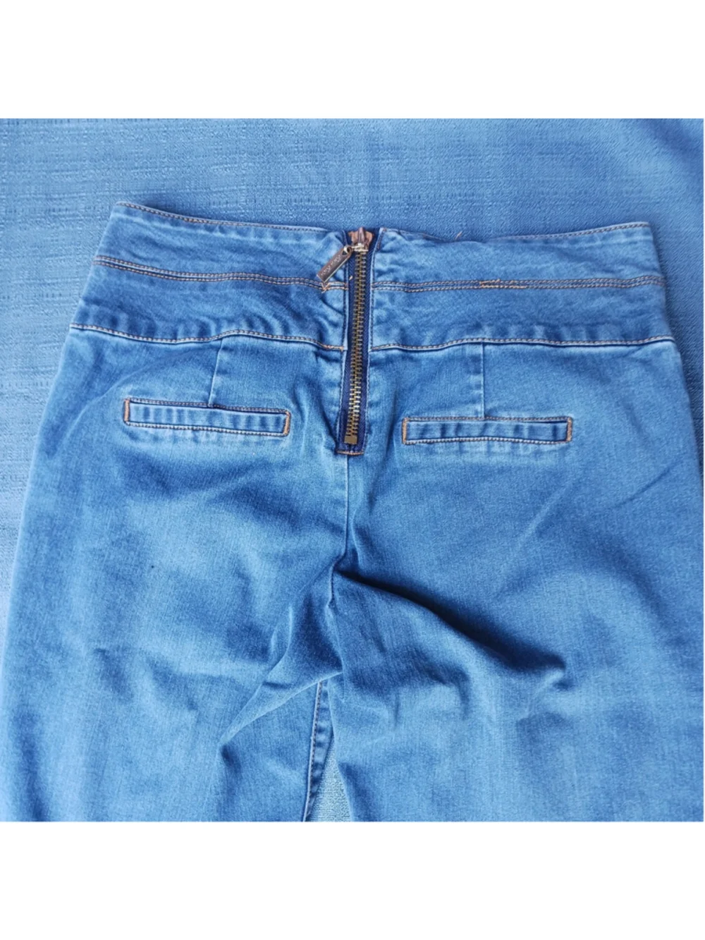 Bisou Bisou Michele Bohbot Jeans Womens 6 Skinny Fit Shaping Indigo Denim